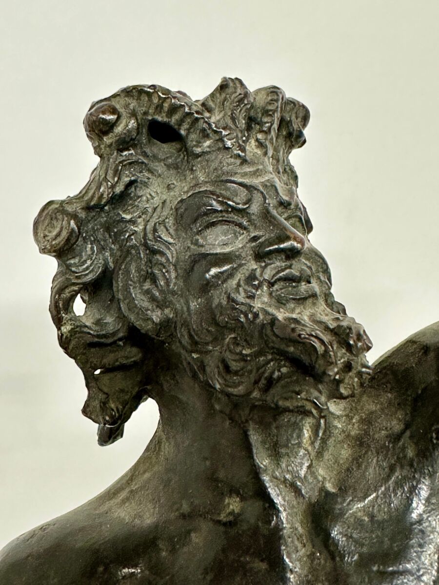 Dancing Faun of Pompeii Bronze Grand Tour Souvenir - Image 3