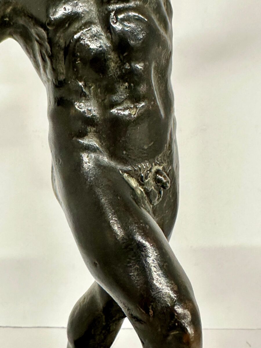 Dancing Faun of Pompeii Bronze Grand Tour Souvenir - Image 6