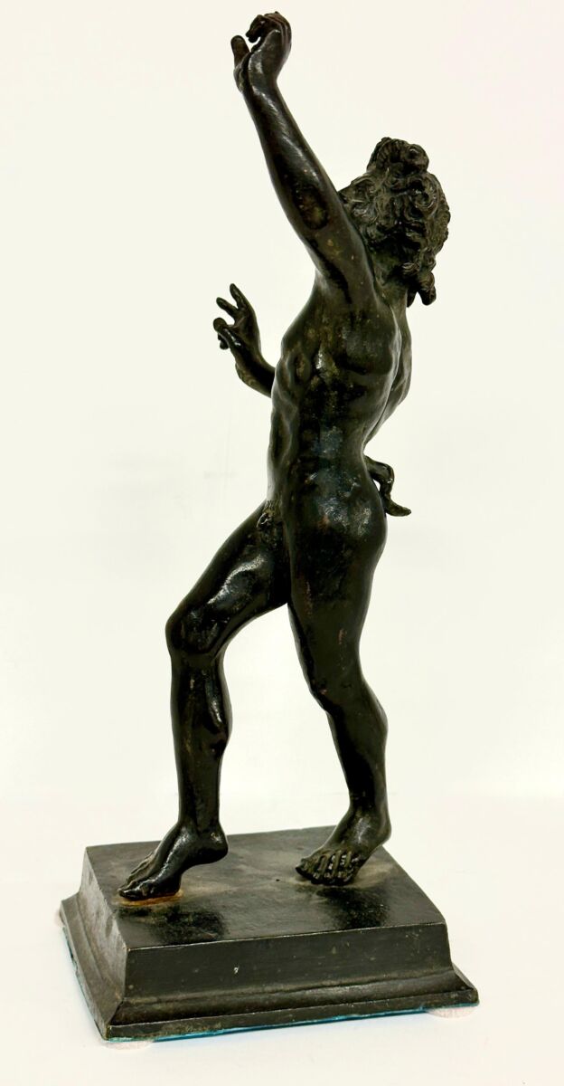 Dancing Faun of Pompeii Bronze Grand Tour Souvenir - Image 7