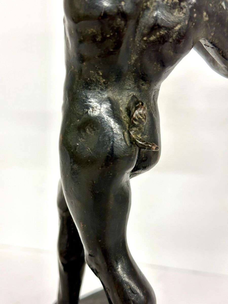 Dancing Faun of Pompeii Bronze Grand Tour Souvenir - Image 8