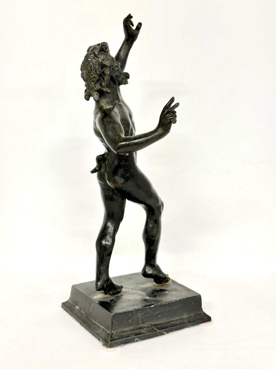 Dancing Faun of Pompeii Bronze Grand Tour Souvenir - Image 11