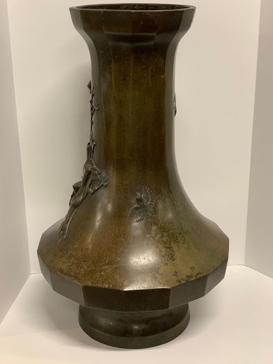 Japanese Meiji Period Large Bronze Vessel - Image 12