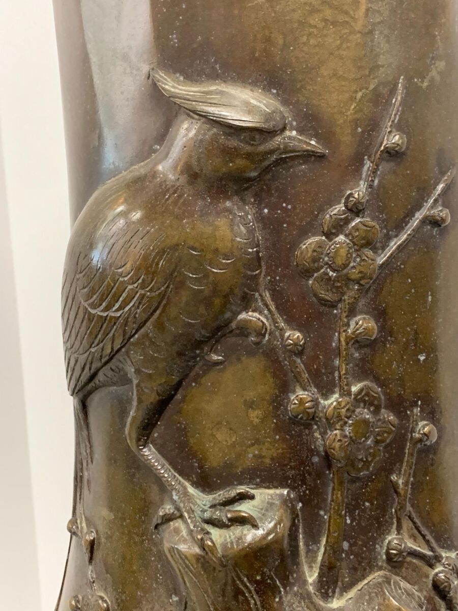 Japanese Meiji Period Large Bronze Vessel - Image 13
