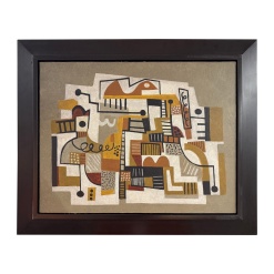Noted Palm Springs Artist Gary Janis Framed Abstract 2013