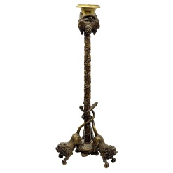 19th Century Bronze Grand Tour Neoclassical Candlestick