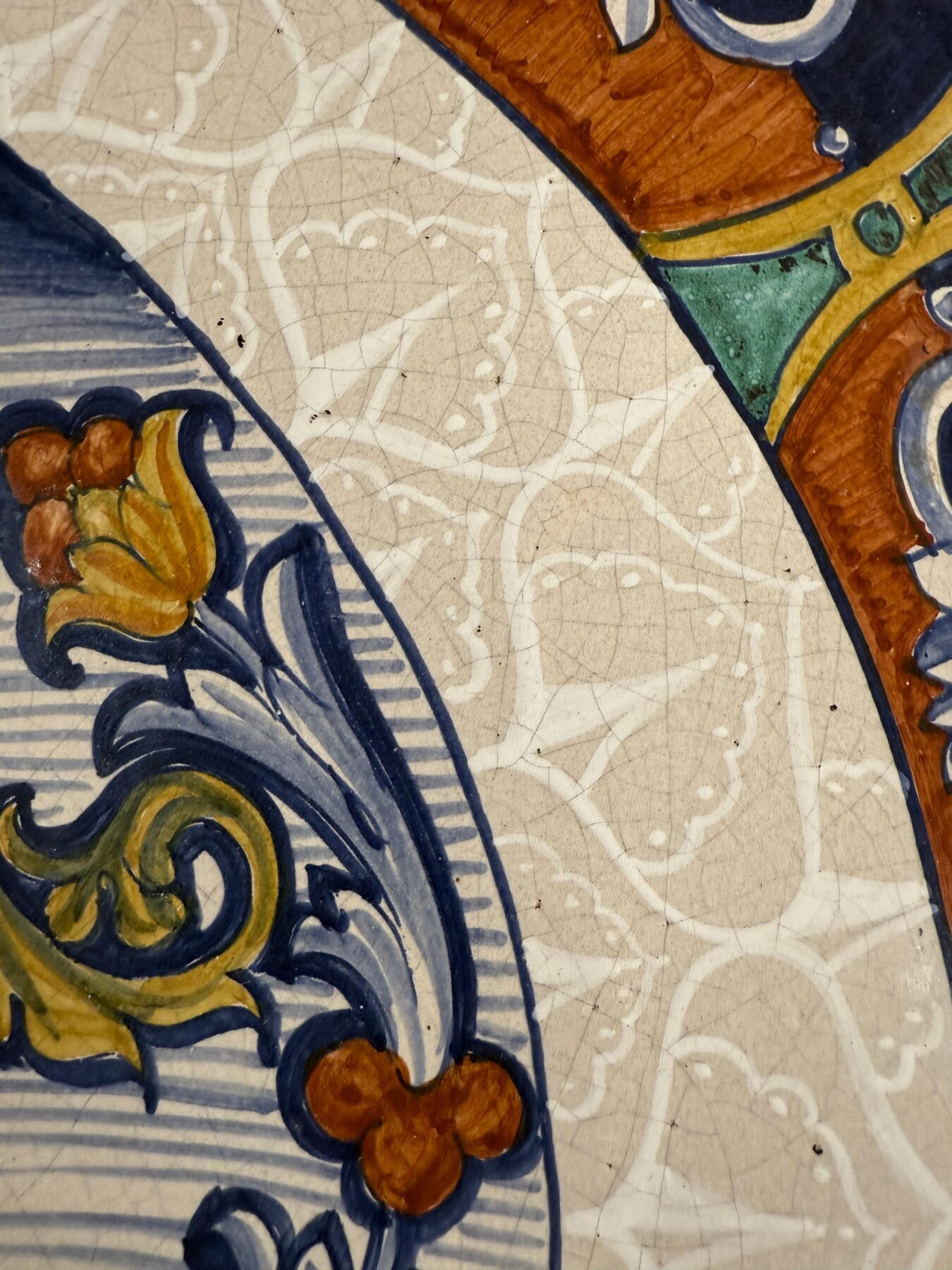 Massive Old Italian L’Antica Majolica Platter Romeo and Juliet - Image 11