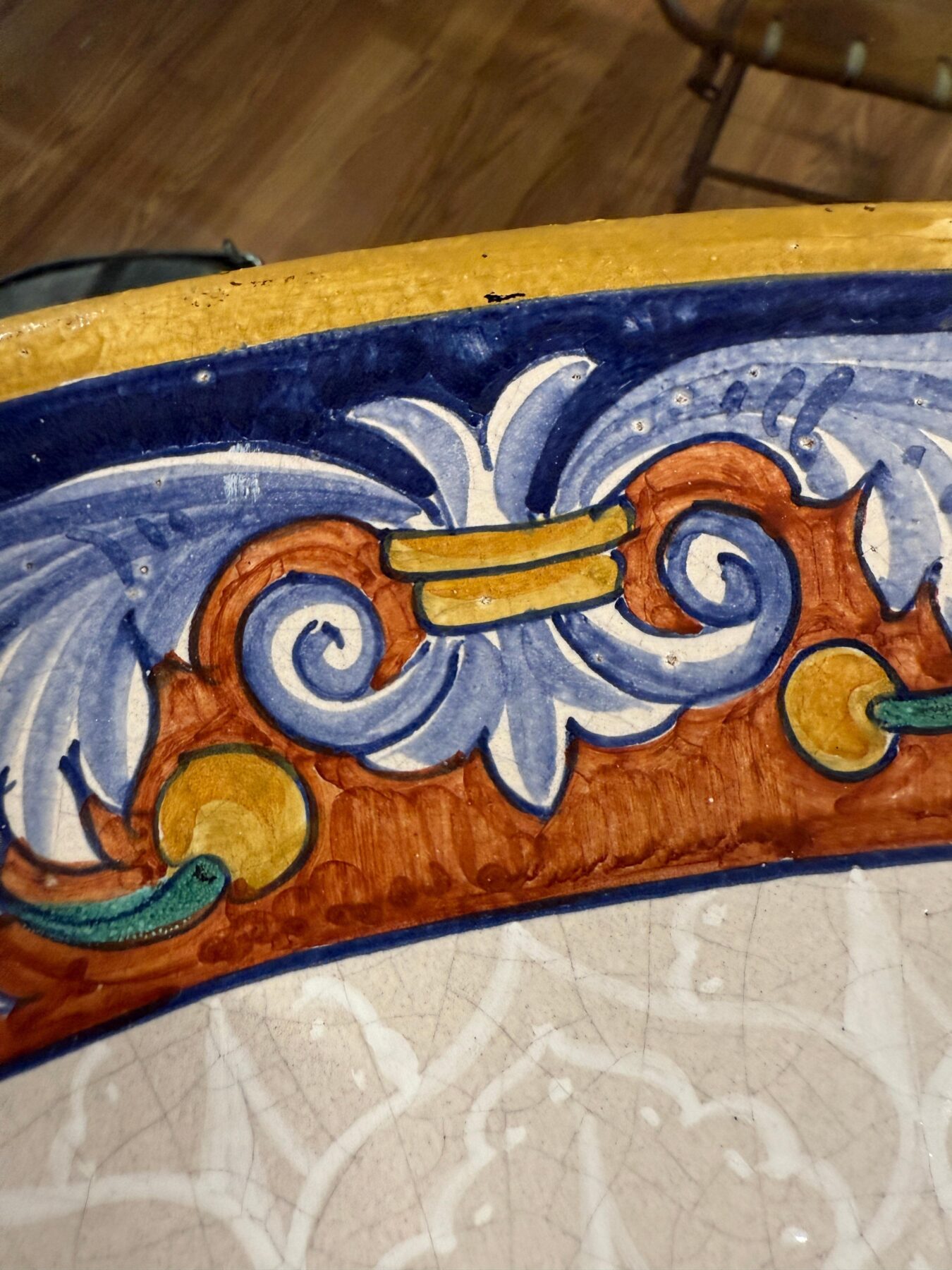 Massive Old Italian L’Antica Majolica Platter Romeo and Juliet - Image 14