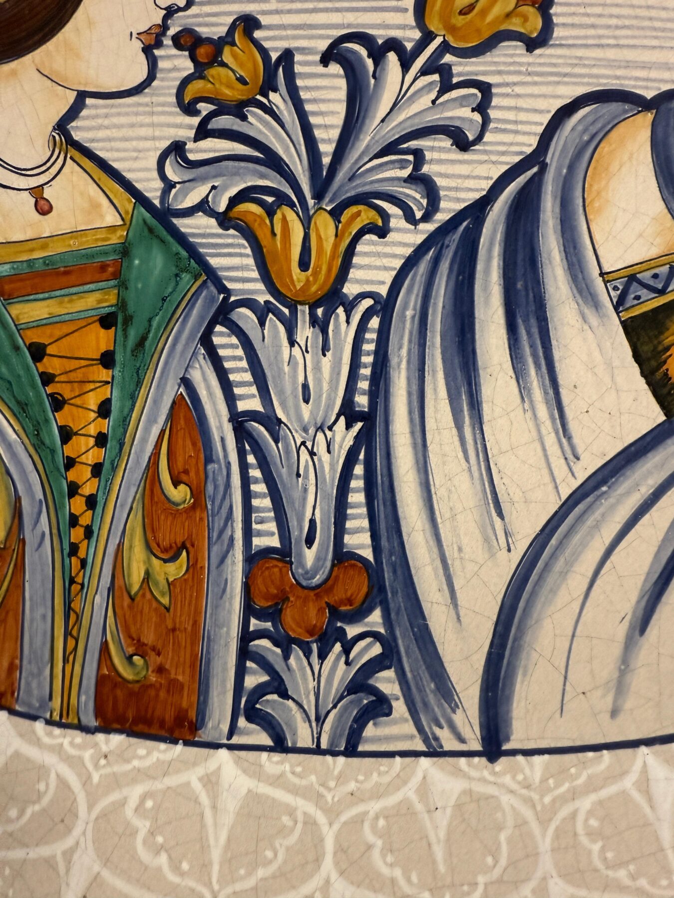 Massive Old Italian L’Antica Majolica Platter Romeo and Juliet - Image 15