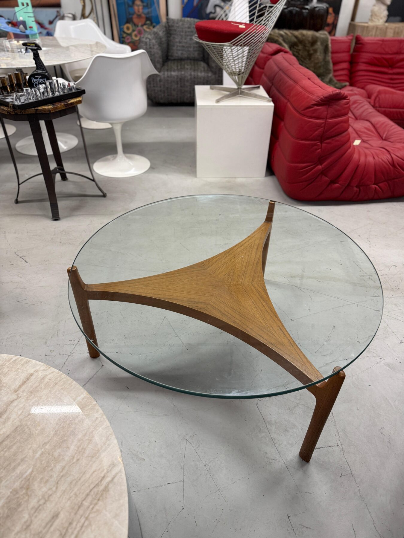 Sven Ellekaer for Christian Linneberg coffee table in Teak and Glass - Image 4