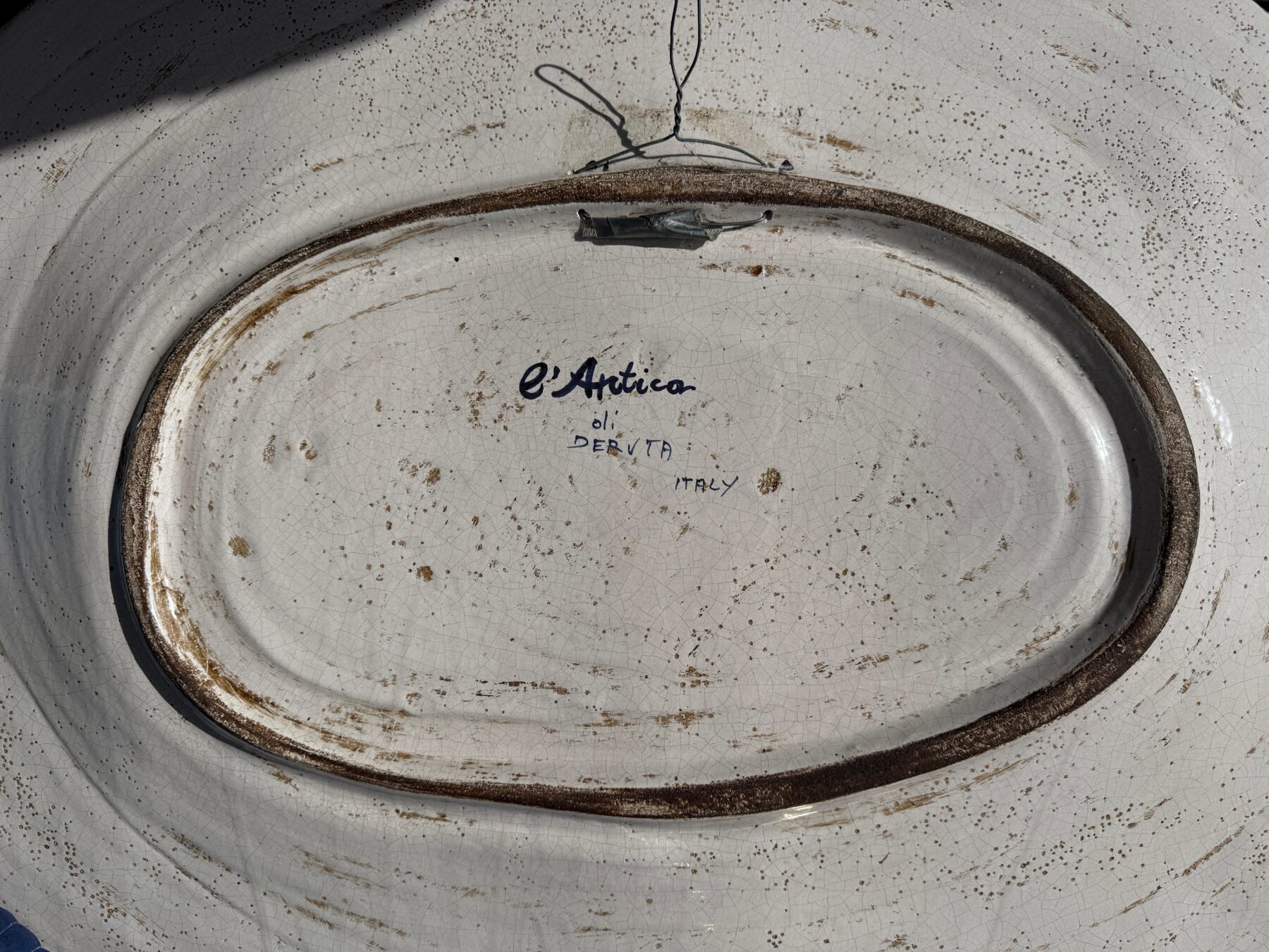 Massive Old Italian L’Antica Majolica Platter Romeo and Juliet - Image 2