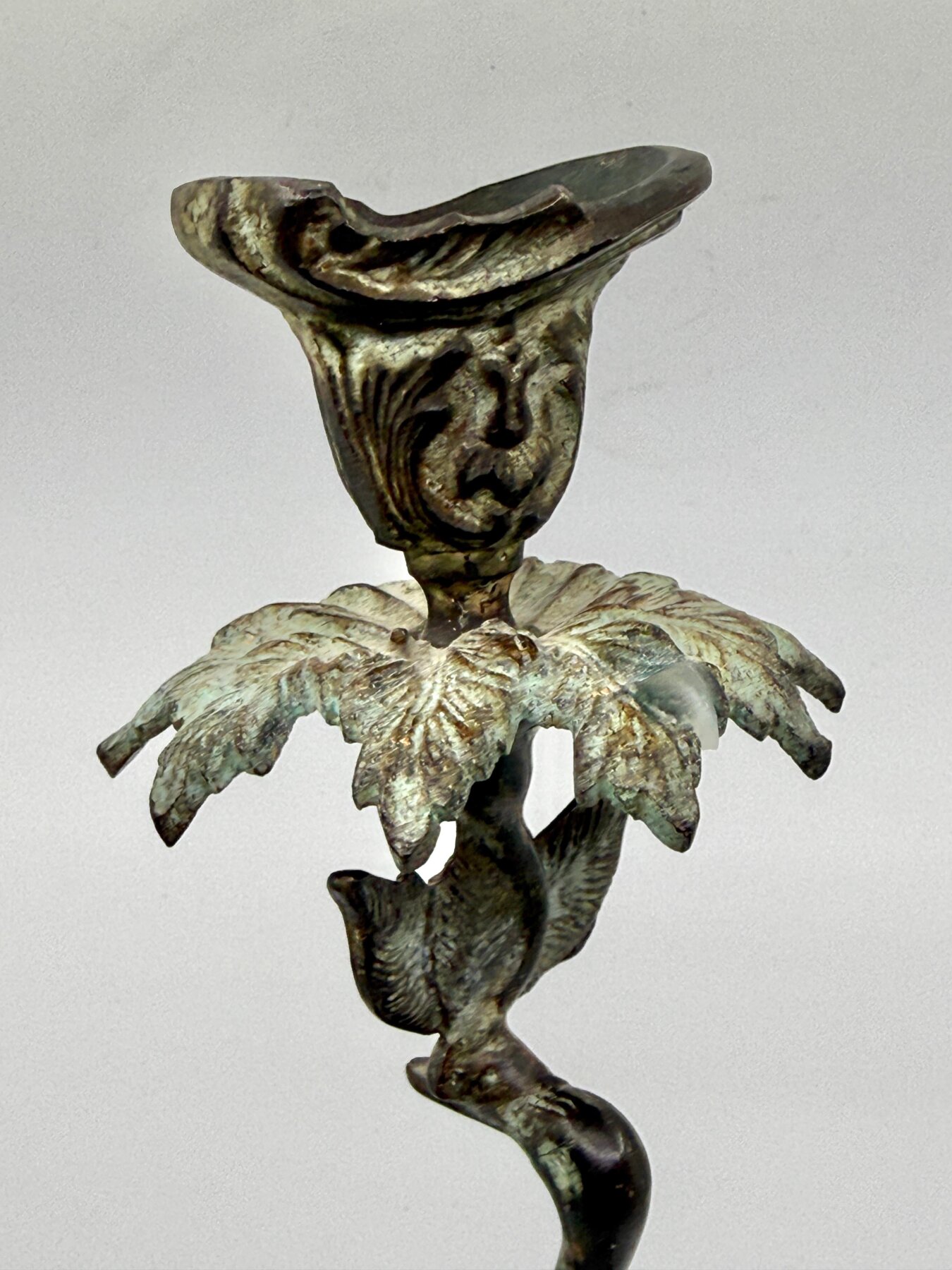 19th Century Neo Classical Grand Tour Bronze Heron Candle Holder - Image 10