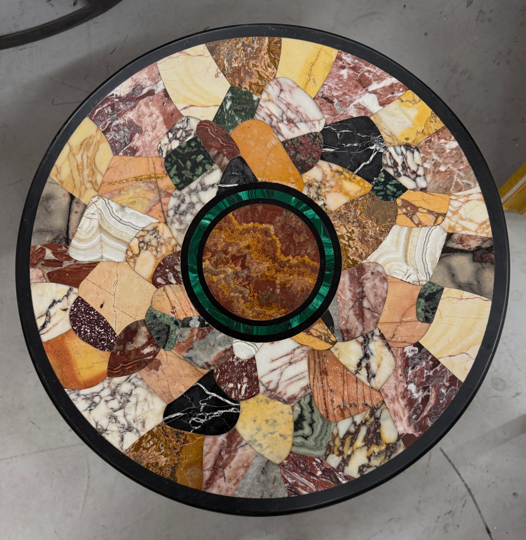 19th Century Specimen Marble Table Top with Custom Base - Image 3