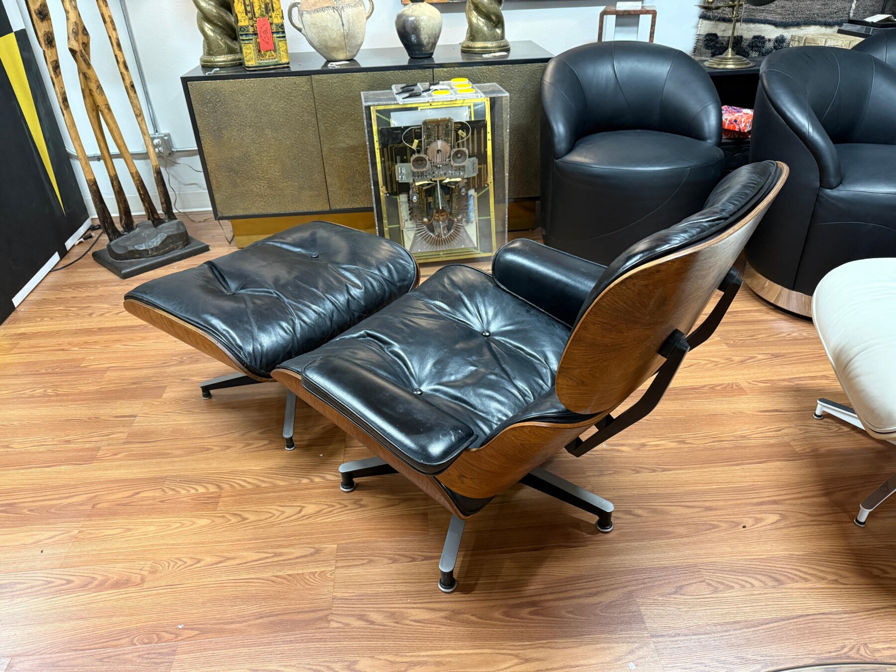 Rare 1964 Rosewood Herman Miller Eames Lounge chair and Ottoman w/Original Receipt - Image 3