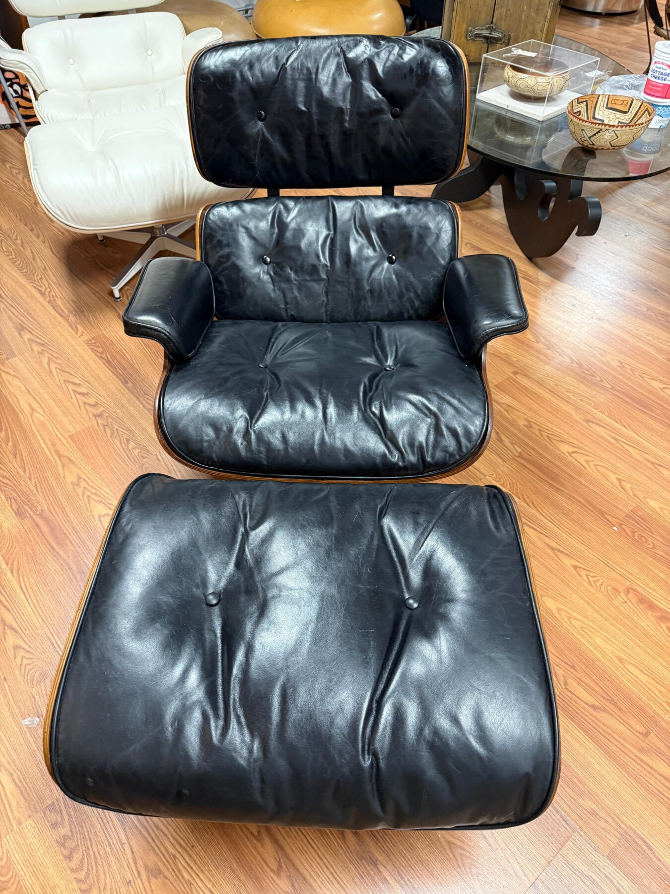 Rare 1964 Rosewood Herman Miller Eames Lounge chair and Ottoman w/Original Receipt - Image 4