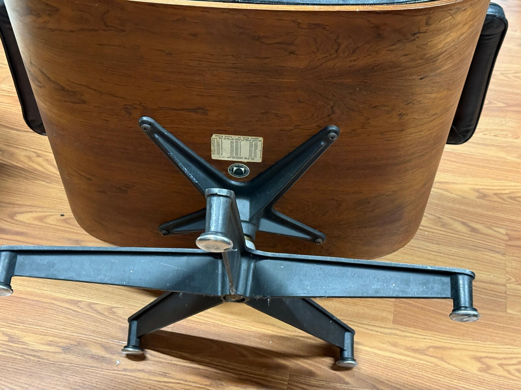 Rare 1964 Rosewood Herman Miller Eames Lounge chair and Ottoman w/Original Receipt - Image 10