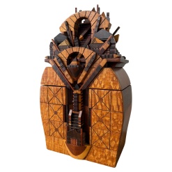 Exquisite 1990 Po Shun Leong Exotic Wood Jewelry Box