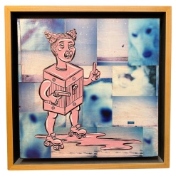 Nicely framed Graffiti Art