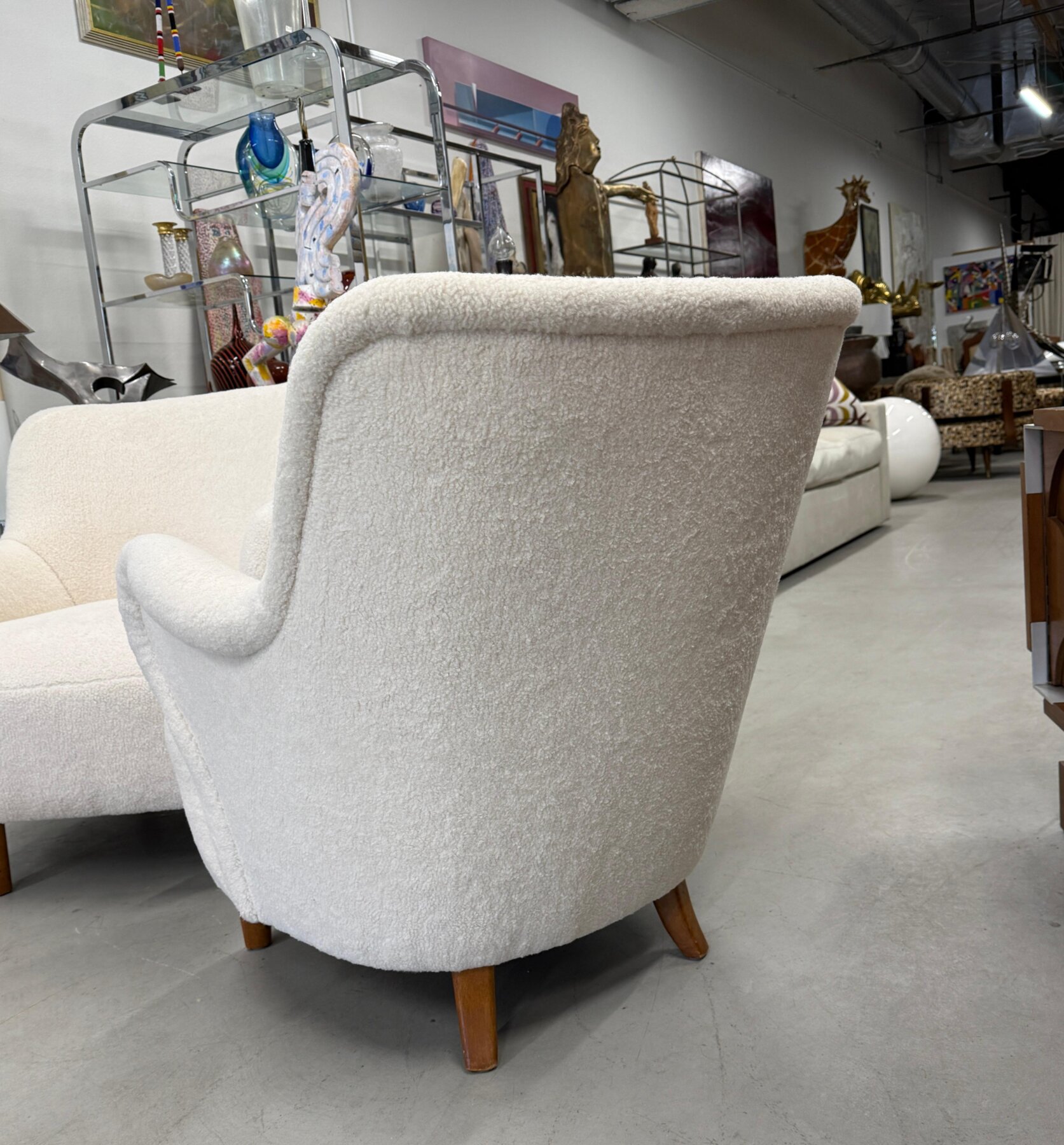Pair of Gustav Axel Berg Swedish Club Chairs Circa 1945 - Image 7