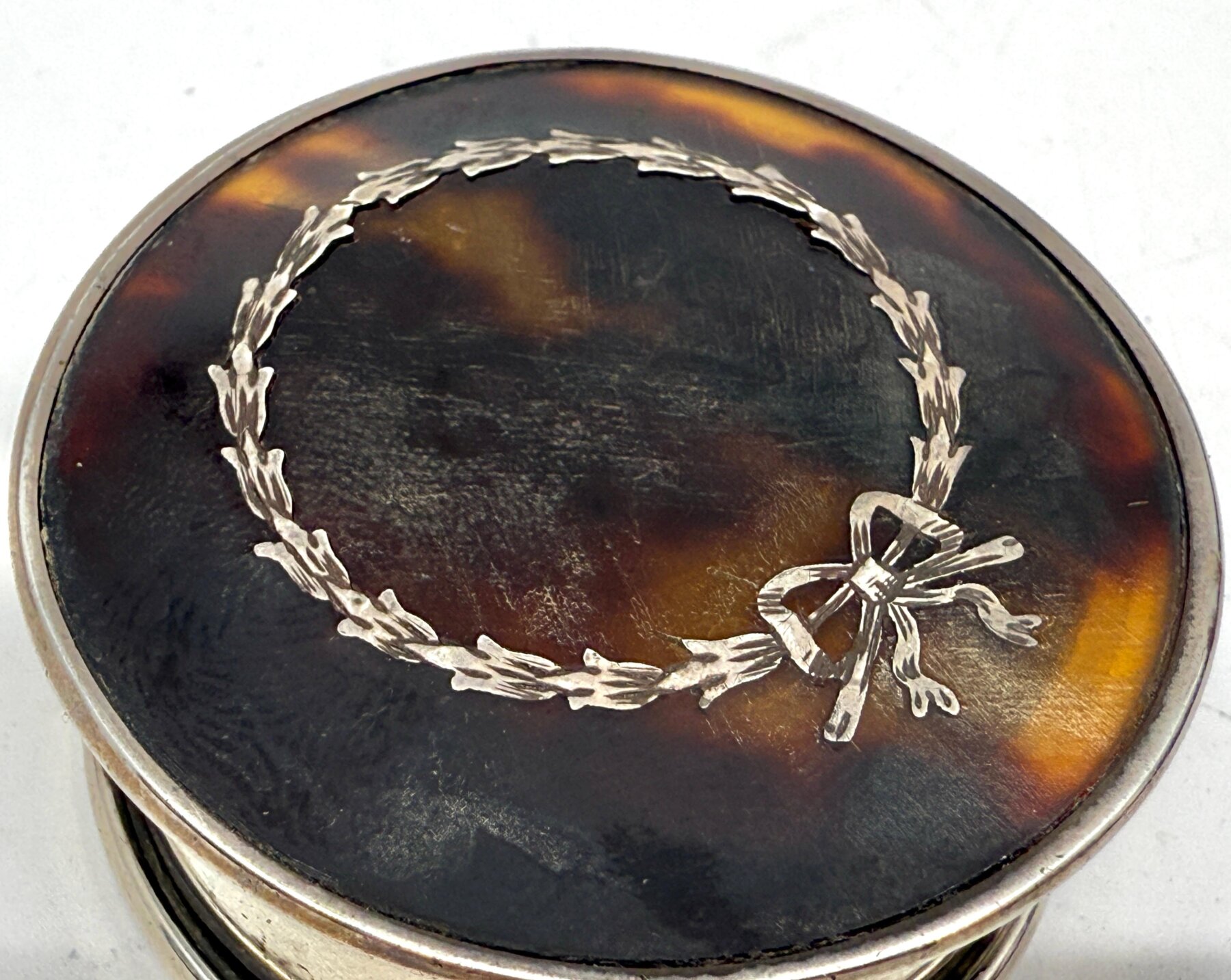 Lovely Silver and Horn Snuff or Trinket Boxes - Image 4