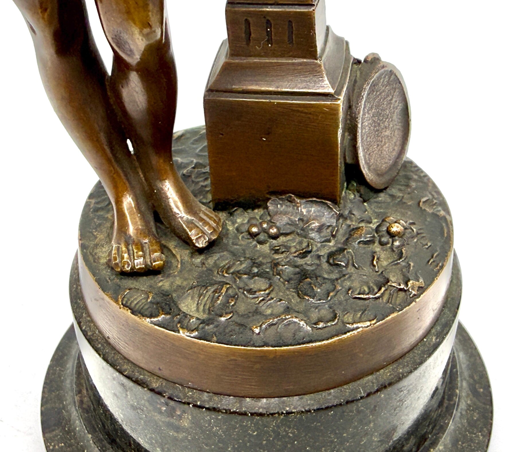 Neo Classical Grand Tour Bronze of Nymph Giving Pan Water - Image 3