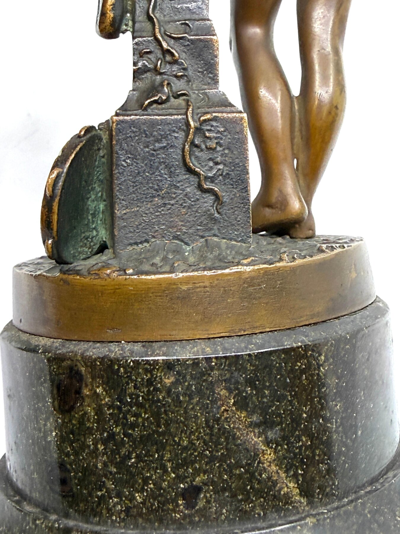 Neo Classical Grand Tour Bronze of Nymph Giving Pan Water - Image 12