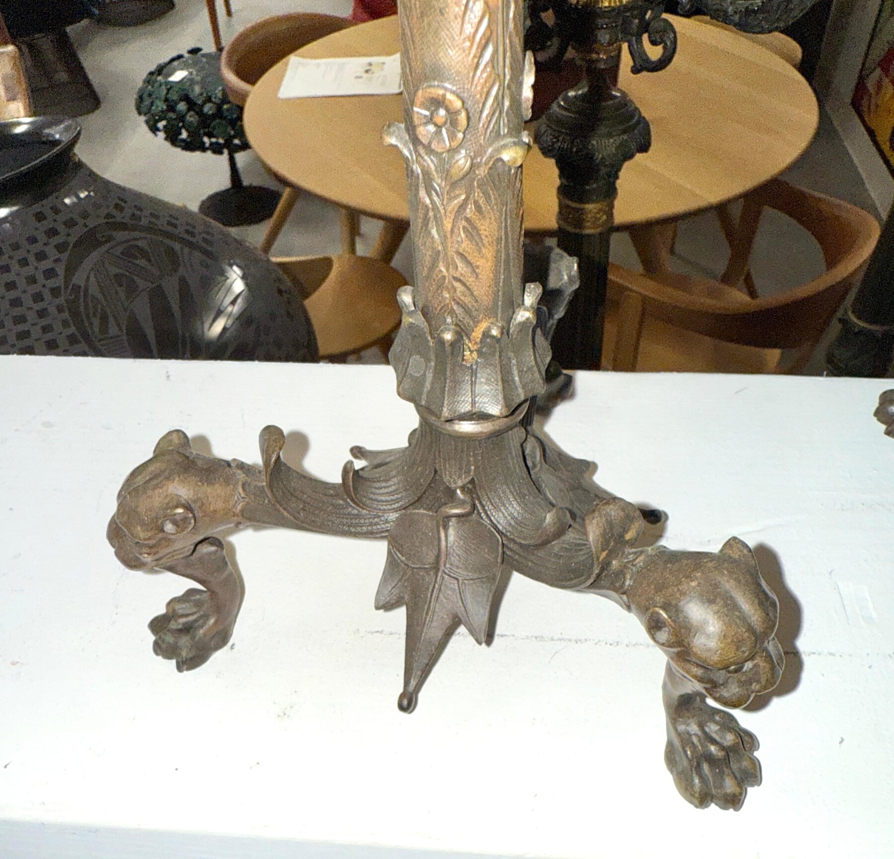 Neo-Classical Grand Tour Souvenir Bronze Candelabra Lamps - Image 15