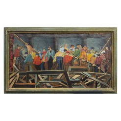 Niberg Abbey “Working Men” 1940’s New York Scene
