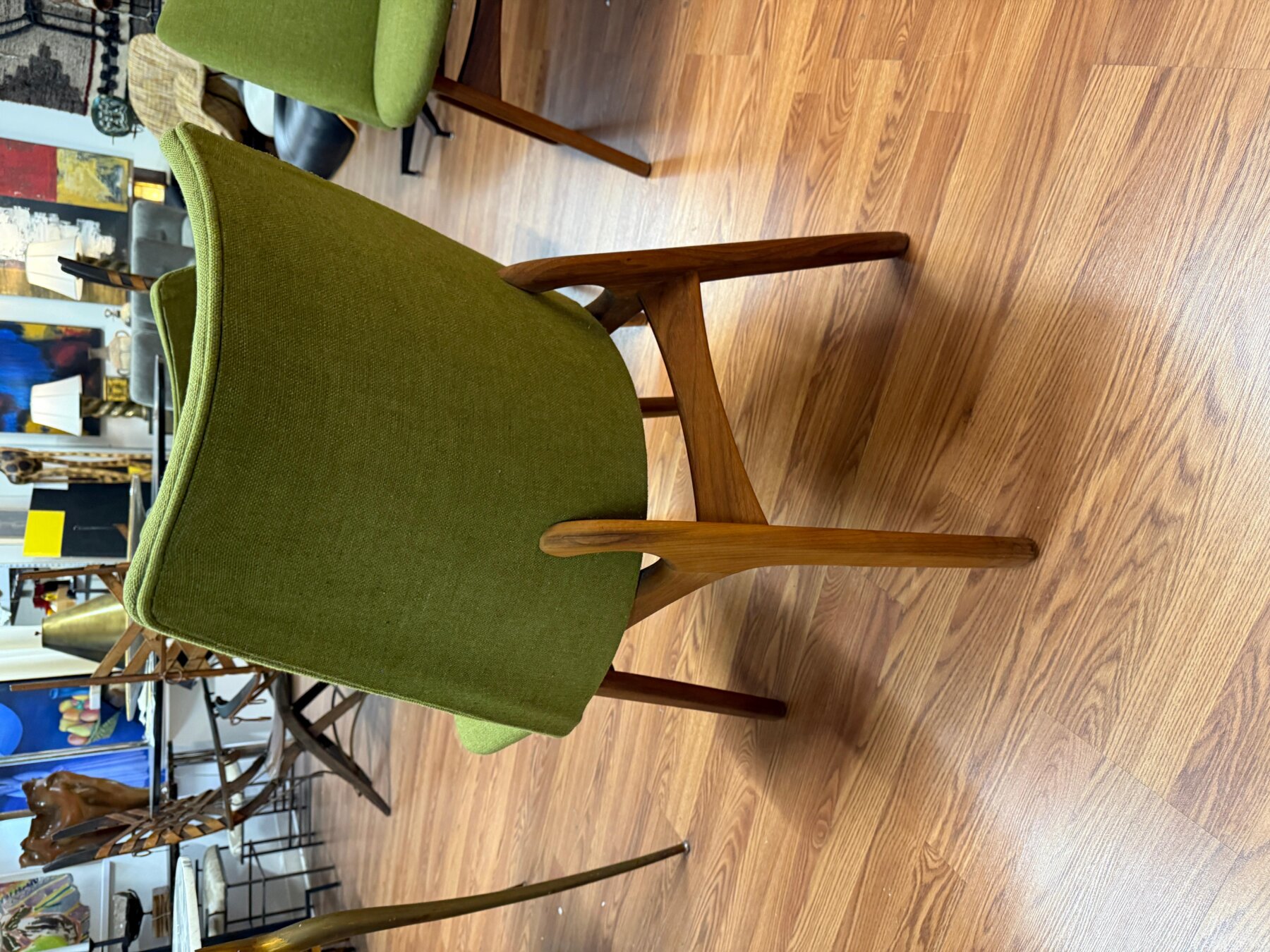 Set of 4 1970’s Walnut Chairs Attributed to Adrian Pearsall - Image 12