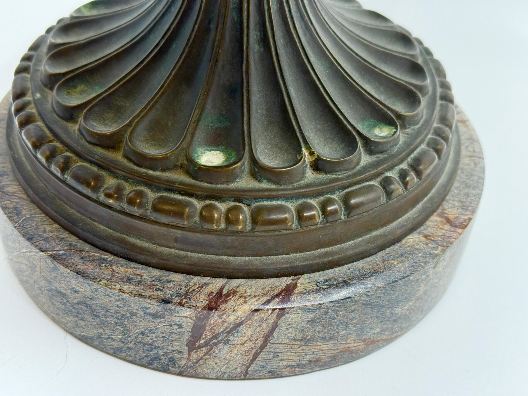 Theodore and Alexander Neo Classical Bronze Mounted Specimen Marble Compote - Image 8