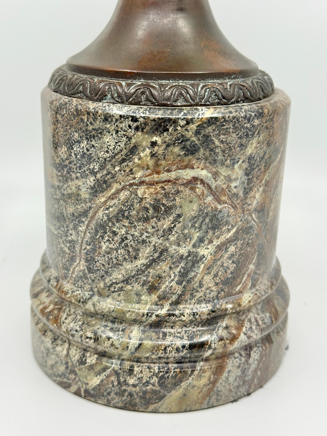 Theodore and Alexander Neo Classical Specimen Marble Sphere Bronze Mounted - Image 3